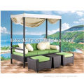 outdoor rattan sofa furniture with canopy